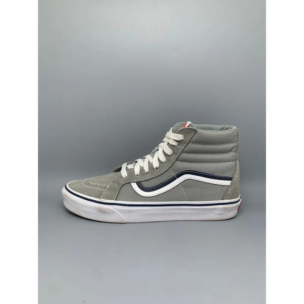 Vans Sk8-Hi MLB New‎ York Yankees Gray High Top Sneakers 721356 Men's Sz 8.0